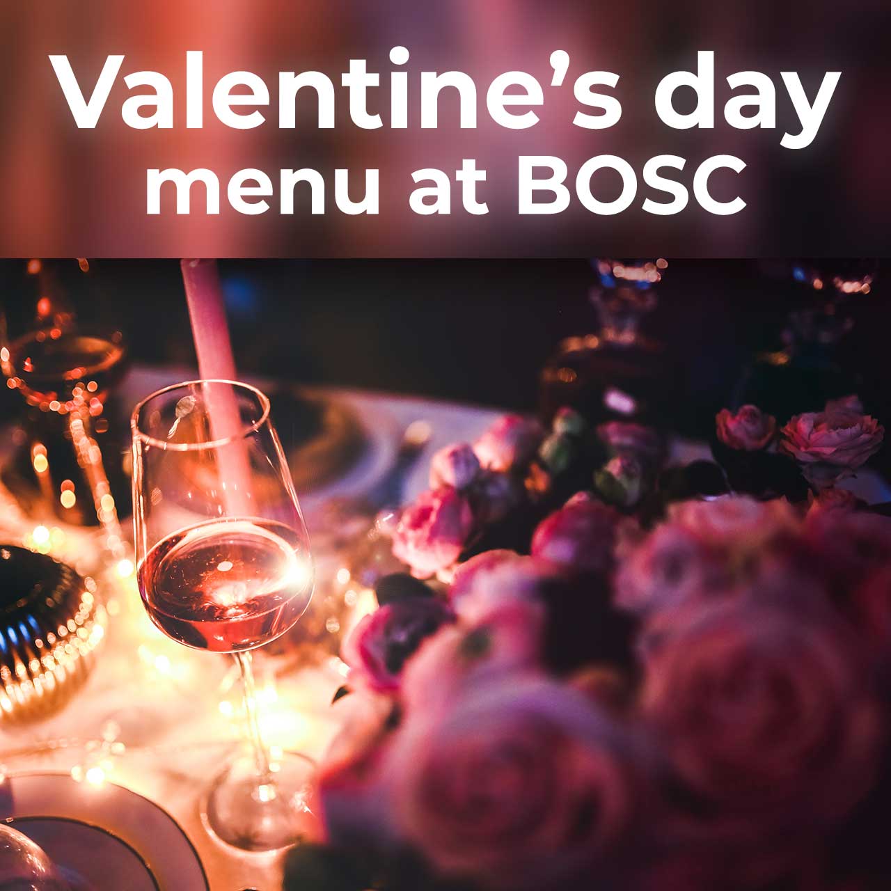 Valentines day menu